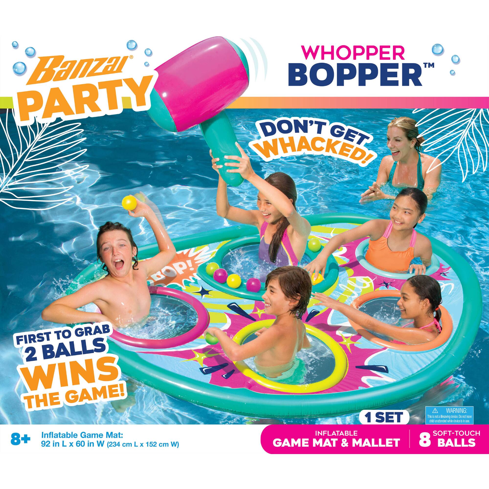 Banzai® Whopper Bopper™ 92'' Inflatable Pool Game